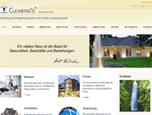 Tablet Screenshot of clearings.eu